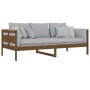 Honey brown solid pine wood sofa bed 90x200 cm by vidaXL, Beds and slatted bases - Ref: Foro24-820300, Price: 85,73 €, Discou...