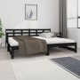 Removable sofa bed solid black pine wood 2x(90x190) cm by vidaXL, Beds and slatted bases - Ref: Foro24-820386, Price: 179,95 ...