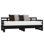 Sofá cama extraíble madera maciza de pino negro 2x(90x190) cm de vidaXL, Camas y somieres - Ref: Foro24-820386, Precio: 176,1...