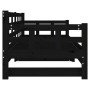 Removable sofa bed solid black pine wood 2x(90x190) cm by vidaXL, Beds and slatted bases - Ref: Foro24-820386, Price: 179,95 ...