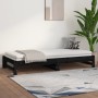 Sofá cama extraíble madera maciza de pino negro 2x(90x200) cm de vidaXL, Camas y somieres - Ref: Foro24-820431, Precio: 162,0...