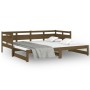 Sofá cama extraíble madera maciza pino marrón miel 2x(90x200)cm de vidaXL, Camas y somieres - Ref: Foro24-820315, Precio: 166...