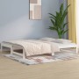 Removable sofa bed solid white pine wood 2x(90x190) cm by vidaXL, Beds and slatted bases - Ref: Foro24-820438, Price: 137,30 ...