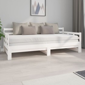 Removable sofa bed solid white pine wood 2x(90x200) cm by vidaXL, Beds and slatted bases - Ref: Foro24-820373, Price: 224,99 ...