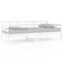 Sofá cama madera maciza de pino blanco 90x190 cm de vidaXL, Camas y somieres - Ref: Foro24-820368, Precio: 111,94 €, Descuent...