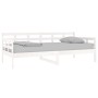 Sofá cama madera maciza de pino blanco 90x190 cm de vidaXL, Camas y somieres - Ref: Foro24-820368, Precio: 111,94 €, Descuent...