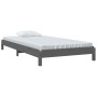 Cama apilable de madera pino maciza gris 90x190 cm de vidaXL, Camas y somieres - Ref: Foro24-820404, Precio: 109,20 €, Descue...