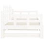 Removable sofa bed solid white pine wood 2x(80x200) cm by vidaXL, Beds and slatted bases - Ref: Foro24-820348, Price: 180,80 ...