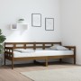 Honey brown solid pine wood sofa bed 80x200 cm by vidaXL, Beds and slatted bases - Ref: Foro24-820365, Price: 106,89 €, Disco...