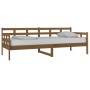 Sofá cama madera maciza de pino marrón miel 80x200 cm de vidaXL, Camas y somieres - Ref: Foro24-820365, Precio: 106,89 €, Des...