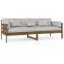 Honey brown solid pine wood sofa bed 80x200 cm by vidaXL, Beds and slatted bases - Ref: Foro24-820365, Price: 106,89 €, Disco...