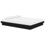 Estructura de cama de madera maciza negro 140x190 cm de vidaXL, Camas y somieres - Ref: Foro24-819956, Precio: 203,99 €, Desc...