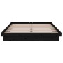 Estructura de cama de madera maciza negro 140x190 cm de vidaXL, Camas y somieres - Ref: Foro24-819956, Precio: 203,99 €, Desc...