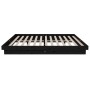 Estructura de cama de madera maciza negro 140x190 cm de vidaXL, Camas y somieres - Ref: Foro24-819956, Precio: 203,99 €, Desc...