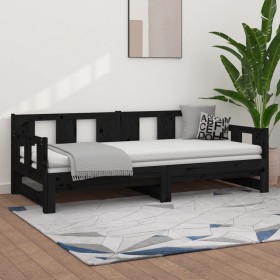 Sofá cama extraíble madera maciza de pino 2x(90x190) cm de vidaXL, Camas y somieres - Ref: Foro24-820296, Precio: 189,29 €, D...