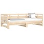 Removable sofa bed solid pine wood 2x(90x200) cm by vidaXL, Beds and slatted bases - Ref: Foro24-820312, Price: 156,83 €, Dis...