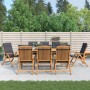 Reclining garden chairs and cushions 8 pcs solid teak wood by vidaXL, Garden chairs - Ref: Foro24-3196523, Price: 1,00 €, Dis...