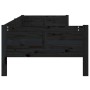 Sofá cama madera maciza de pino negro 90x200 cm de vidaXL, Camas y somieres - Ref: Foro24-820241, Precio: 123,07 €, Descuento: %