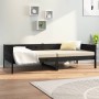 Solid black pine wood sofa bed 90x200 cm by vidaXL, Beds and slatted bases - Ref: Foro24-820241, Price: 122,99 €, Discount: %