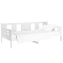 Sofá cama madera maciza de pino blanco 90x200 cm de vidaXL, Camas y somieres - Ref: Foro24-820268, Precio: 82,84 €, Descuento: %