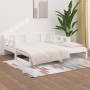 Removable sofa bed solid white pine wood 2x(80x200) cm by vidaXL, Beds and slatted bases - Ref: Foro24-820288, Price: 181,11 ...