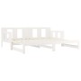 Removable sofa bed solid white pine wood 2x(80x200) cm by vidaXL, Beds and slatted bases - Ref: Foro24-820288, Price: 181,11 ...