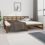 Removable sofa bed solid pine wood honey brown 2x(90x190)cm by vidaXL, Beds and slatted bases - Ref: Foro24-820385, Price: 16...