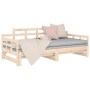 Sofá cama extraíble madera maciza de pino 2x(90x200) cm de vidaXL, Camas y somieres - Ref: Foro24-820342, Precio: 154,90 €, D...