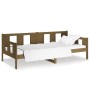 Sofá cama de madera maciza de pino marrón miel 90x190 cm de vidaXL, Camas y somieres - Ref: Foro24-820280, Precio: 116,99 €, ...