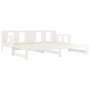 Removable sofa bed solid white pine wood 2x(90x190) cm by vidaXL, Beds and slatted bases - Ref: Foro24-820293, Price: 184,04 ...