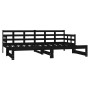 Removable sofa bed solid black pine wood 2x(80x200) cm by vidaXL, Beds and slatted bases - Ref: Foro24-820381, Price: 173,45 ...