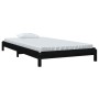 Schwarzes, stapelbares Bett aus massivem Kiefernholz, 90 x 200 cm von vidaXL, Betten und Lattenroste - Ref: Foro24-820396, Pr...