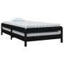 Schwarzes, stapelbares Bett aus massivem Kiefernholz, 90 x 200 cm von vidaXL, Betten und Lattenroste - Ref: Foro24-820396, Pr...