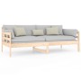 Solid pine wood sofa bed 90x190 cm by vidaXL, Beds and slatted bases - Ref: Foro24-820367, Price: 103,39 €, Discount: %