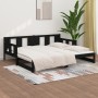 Sofá cama extraíble madera maciza de pino negro 2x(90x200) cm de vidaXL, Camas y somieres - Ref: Foro24-820286, Precio: 159,1...