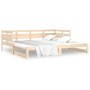 Sofá cama extraíble madera maciza de pino 2x(90x190) cm de vidaXL, Camas y somieres - Ref: Foro24-820322, Precio: 147,79 €, D...