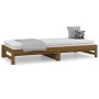 Sofá cama extraíble madera maciza de pino marrón 2x(90x200) cm de vidaXL, Camas y somieres - Ref: Foro24-820430, Precio: 159,...