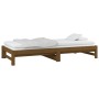 Sofá cama extraíble madera maciza de pino marrón 2x(90x200) cm de vidaXL, Camas y somieres - Ref: Foro24-820430, Precio: 159,...