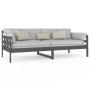 Solid gray pine wood sofa bed 90x200 cm by vidaXL, Beds and slatted bases - Ref: Foro24-820359, Price: 130,32 €, Discount: %