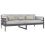 Solid gray pine wood sofa bed 90x200 cm by vidaXL, Beds and slatted bases - Ref: Foro24-820359, Price: 130,32 €, Discount: %