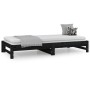 Sofá cama extraíble madera maciza de pino negro 2x(90x190) cm de vidaXL, Camas y somieres - Ref: Foro24-820441, Precio: 135,1...