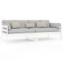 Solid white pine wood sofa bed 90x200 cm by vidaXL, Beds and slatted bases - Ref: Foro24-820358, Price: 130,28 €, Discount: %