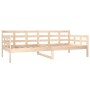 Sofá cama madera maciza de pino 90x200 cm de vidaXL, Camas y somieres - Ref: Foro24-820357, Precio: 102,95 €, Descuento: %