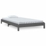 Cama apilable de madera pino maciza gris 90x200 cm de vidaXL, Camas y somieres - Ref: Foro24-820394, Precio: 134,41 €, Descue...