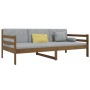 Honey brown solid pine wood sofa bed 90x190 cm by vidaXL, Beds and slatted bases - Ref: Foro24-814642, Price: 120,46 €, Disco...