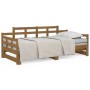 Sofá cama extraíble madera maciza pino marrón miel 2x(90x190)cm de vidaXL, Camas y somieres - Ref: Foro24-820355, Precio: 185...