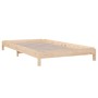 Solid pine wood stackable bed 100x200 cm by vidaXL, Beds and slatted bases - Ref: Foro24-820387, Price: 102,37 €, Discount: %