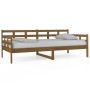 Sofá cama de madera maciza de pino marrón miel 90x190 cm de vidaXL, Camas y somieres - Ref: Foro24-820370, Precio: 101,74 €, ...