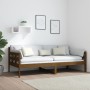 Sofá cama de madera maciza de pino marrón miel 90x190 cm de vidaXL, Camas y somieres - Ref: Foro24-820370, Precio: 101,74 €, ...