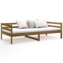 Sofá cama de madera maciza de pino marrón miel 80x200 cm de vidaXL, Camas y somieres - Ref: Foro24-814677, Precio: 108,52 €, ...